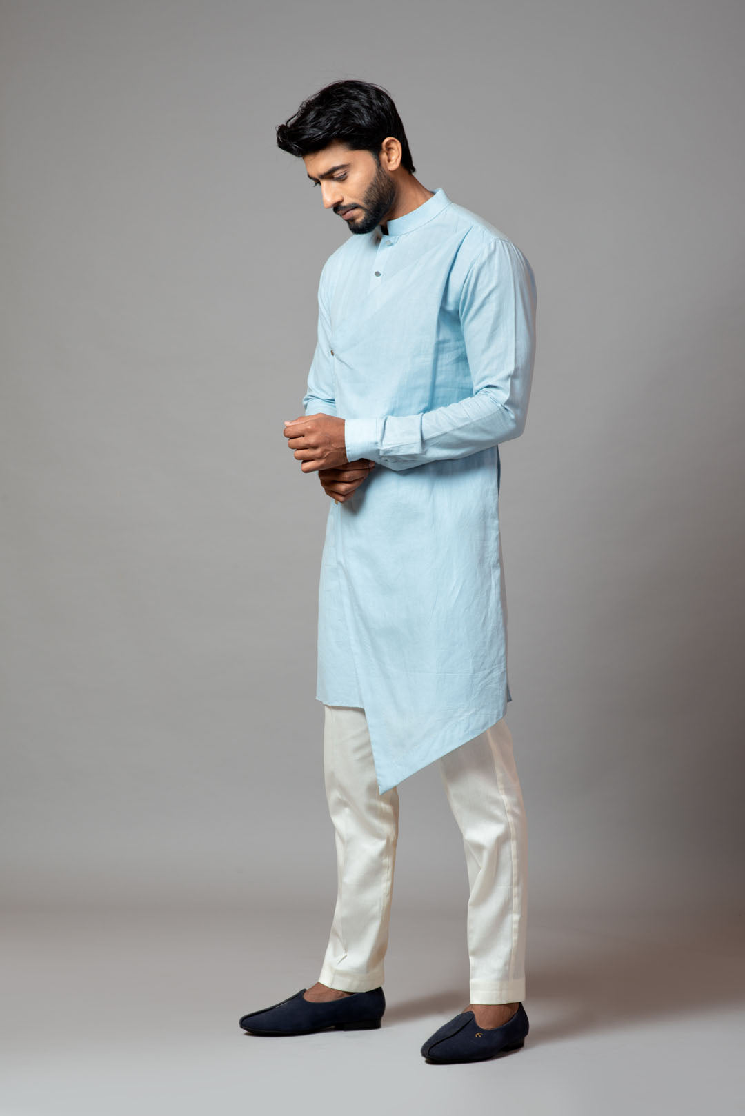 Assymetric kurta and pant pajama