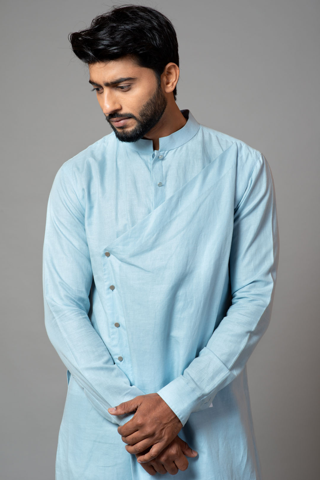 Assymetric kurta and pant pajama